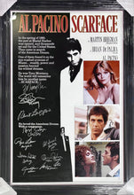 Load image into Gallery viewer, SCARFACE -13 Cast Members Signed Movie Poster & Photos Display