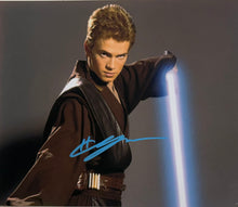 Load image into Gallery viewer, STAR WARS “Prequel Trilogy” - Ewan McGregor, Hayden Christensen, Jake Lloyd & Ray Park Signed Photos/Card Collage Display