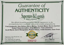 Load image into Gallery viewer, Unframed GOLDSMITH SKILTON MURRAY MOSS QUINLAN DIPIERDOMENICO WILLIAMS LIBERATORE WYND WANGANEEN HARVEY GOODES SWAN Signed "Brownlow Medallists" Jumper