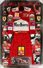 Load image into Gallery viewer, Michael Schumacher signed Ferrari photo display