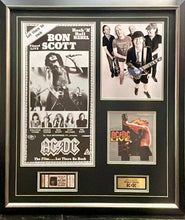 Load image into Gallery viewer, AC/DC Angus Young Signed Photo & Poster Collage Display