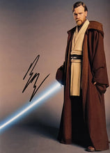 Load image into Gallery viewer, STAR WARS “Prequel Trilogy” - Ewan McGregor, Hayden Christensen, Jake Lloyd & Ray Park Signed Photos/Card Collage Display