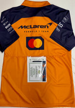 Load image into Gallery viewer, LANDO NORRIS & OSCAR PIASTRI Dual Signed McLaren F1 Team Shirt