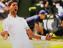 Load image into Gallery viewer, ROGER FEDERER, RAFAEL NADAL & NOVAK DJOKOVIC Signed Photos & Balls Collage Display