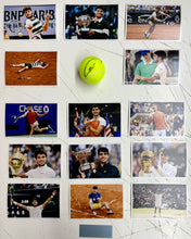 Load image into Gallery viewer, CARLOS ALCARAZ Signed Tennis Ball & Photo Collage Display