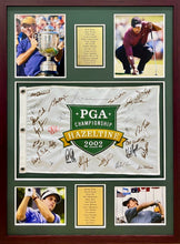 Load image into Gallery viewer, 2002 PGA Championship Signed Pin Flag Display