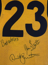 Load image into Gallery viewer, Framed Hawks #23 jumper signed by AFL legends