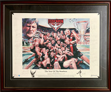 Load image into Gallery viewer, ESSENDON “The Year Of The Bombers” 2000 Premiership Team 23-Signed Limited Edition Official AFL Print Display