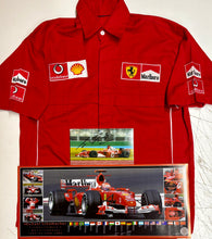 Load image into Gallery viewer, MICHAEL SCHUMACHER Signed Photo & Scuderia Ferrari Shirt/Print Display