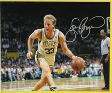 Load image into Gallery viewer, Framed collectible of Magic Johnson and Larry Bird signatures