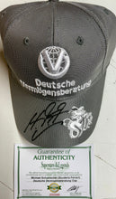 Load image into Gallery viewer, MICHAEL SCHUMACHER Signed Scuderia Ferrari Cap & Championship Print