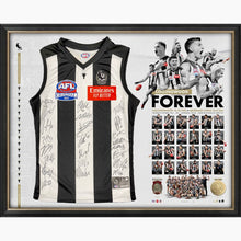 Load image into Gallery viewer, COLLINGWOOD “2023 Premiers” Team Signed Jumper Display