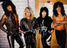 Load image into Gallery viewer, MOTLEY CRUE - VINCE NEIL, TOMMY LEE & NIKKI SIXX Signed Photos & Record Collage Display