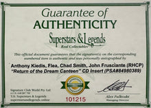 Load image into Gallery viewer, RED HOT CHILI PEPPERS - ANTHONY KIEDIS, FLEA, CHAD SMITH & JOHN FRUSCIANTE Signed CD Inner Display