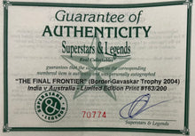 Load image into Gallery viewer, Certificate of authenticity for The Final Frontier signed print