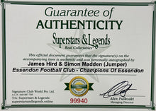 Load image into Gallery viewer, Certificate of Authenticity for signed Essendon jumper