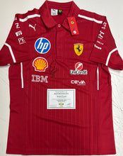 Load image into Gallery viewer, LEWIS HAMILTON Signed F1 Scuderia Ferrari Shirt