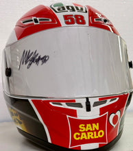 Load image into Gallery viewer, Authentic MARCO SIMONCELLI signed AGV helmet