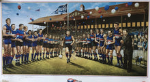 Load image into Gallery viewer, Limited edition Western Bulldogs lithograph display