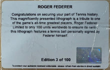 Load image into Gallery viewer, Roger Federer Signed Limited Edition Tennis Ball Display