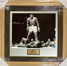 Load image into Gallery viewer, Muhammad Ali Signed “Victory Over Sonny Liston” Photo Display