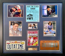 Load image into Gallery viewer, BACK TO THE FUTURE - Michael J Fox, Christopher Lloyd, Tom Wilson, Lea Thompson & Claudia Wells Signed Photo Collage Display