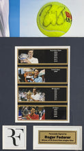 Load image into Gallery viewer, Roger Federer Signed Limited Edition Tennis Ball Display