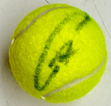 Load image into Gallery viewer, CARLOS ALCARAZ Signed Tennis Ball & Photo Collage Display