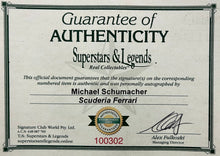 Load image into Gallery viewer, Ferrari race suit display in box frame