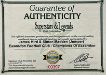 Load image into Gallery viewer, Essendon FC Signed Jumper with Certificate