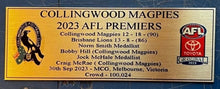 Load image into Gallery viewer, AFL 2023 champions Collingwood memorabilia