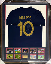 Load image into Gallery viewer, Kylian Mbappé 2018-2022 World Cup jersey signed