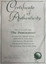 Load image into Gallery viewer, “THE DOMINATORS” Australian 1999/2000 Team Signed Lithograph Display
