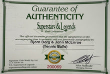 Load image into Gallery viewer, Tennis memorabilia by Bjorn Borg and John McEnroe