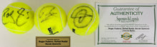 Load image into Gallery viewer, ROGER FEDERER, RAFAEL NADAL & NOVAK DJOKOVIC Signed Tennis Balls in Display Box