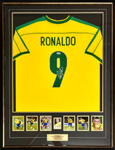 Load image into Gallery viewer, RONALDO Signed Brazil Jersey Display