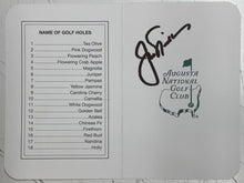 Load image into Gallery viewer, TIGER WOODS, JACK NICKLAUS, ARNOLD PLAYER & GARY PLAYER Signed Glove/Scorecard/Ball/Flag Collage Display