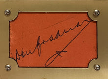 Load image into Gallery viewer, bat and stump memorabilia by Bradman and Warne