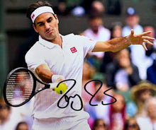 Load image into Gallery viewer, ROGER FEDERER, RAFAEL NADAL & NOVAK DJOKOVIC Signed Photos & Balls Collage Display