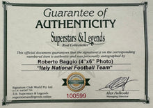 Load image into Gallery viewer, Signed Roberto Baggio