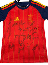 Load image into Gallery viewer, SPAIN “2026 World Cup Champions” Team Signed Jersey & Card Collage Display