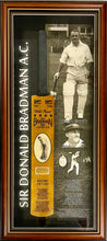 Load image into Gallery viewer, Bradman Warne autographed cricket display