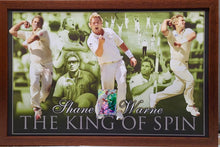 Load image into Gallery viewer, SHANE WARNE Signed Cricket Card & Print Display