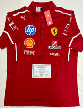 Load image into Gallery viewer, LEWIS HAMILTON Signed F1 Scuderia Ferrari Shirt