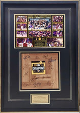 Load image into Gallery viewer, LA LAKERS “2020 NBA Champions” Team Signed Floor Board & Photo Collage Display