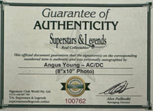Load image into Gallery viewer, AC/DC Angus Young Signed Photo & Poster Collage Display