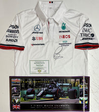 Load image into Gallery viewer, Lewis Hamilton F1 shirt and 7-time champion print