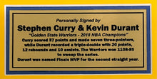 Load image into Gallery viewer, Framed Stephen Curry championship display
