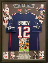 Load image into Gallery viewer, TOM BRADY Signed Photo & Jersey Display
