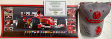 Load image into Gallery viewer, MICHAEL SCHUMACHER Signed Scuderia Ferrari Cap & Championship Print